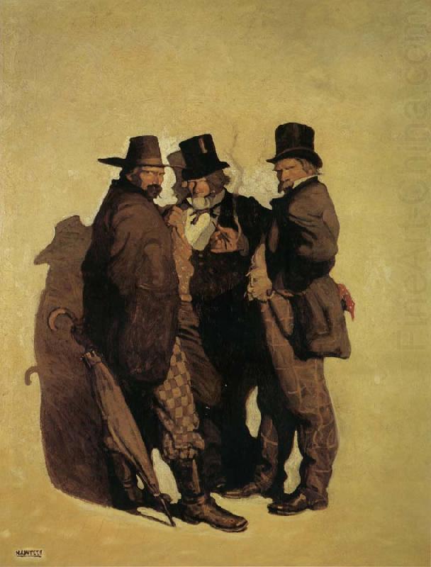NC Wyeth The Carpetbaggers china oil painting image